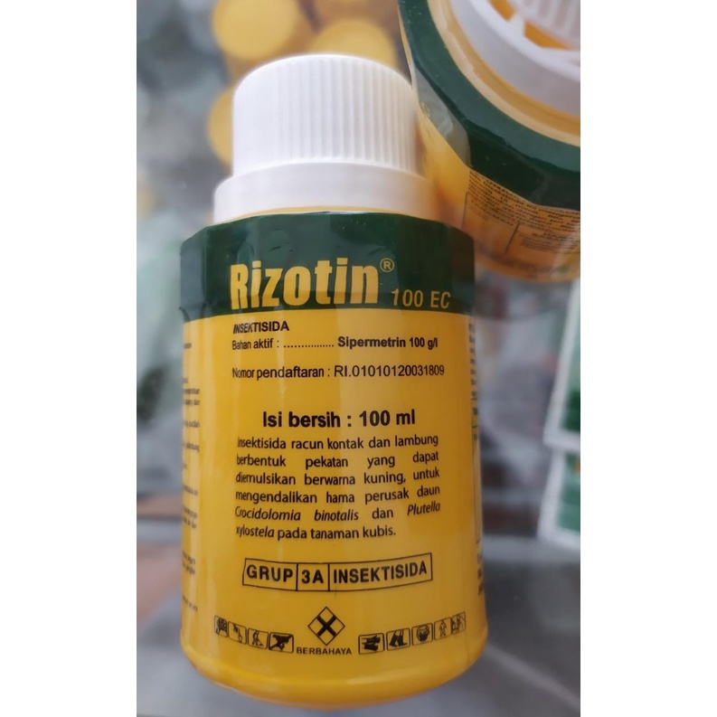 Jual RIZOTIN 100 EC INSEKTISIDA KONTAK DAN LAMBUNG 100 ML | Shopee ...