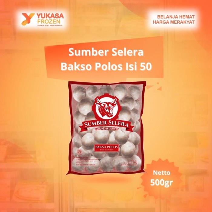 Jual Bakso Sapi Sumber Selera Polos 500gr Isi 50biji Shopee Indonesia