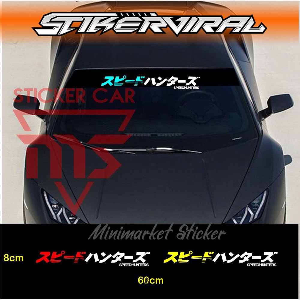 Jual stiker speedhunters jdm kanji sticker speedhunter kaca mobil 2 ...