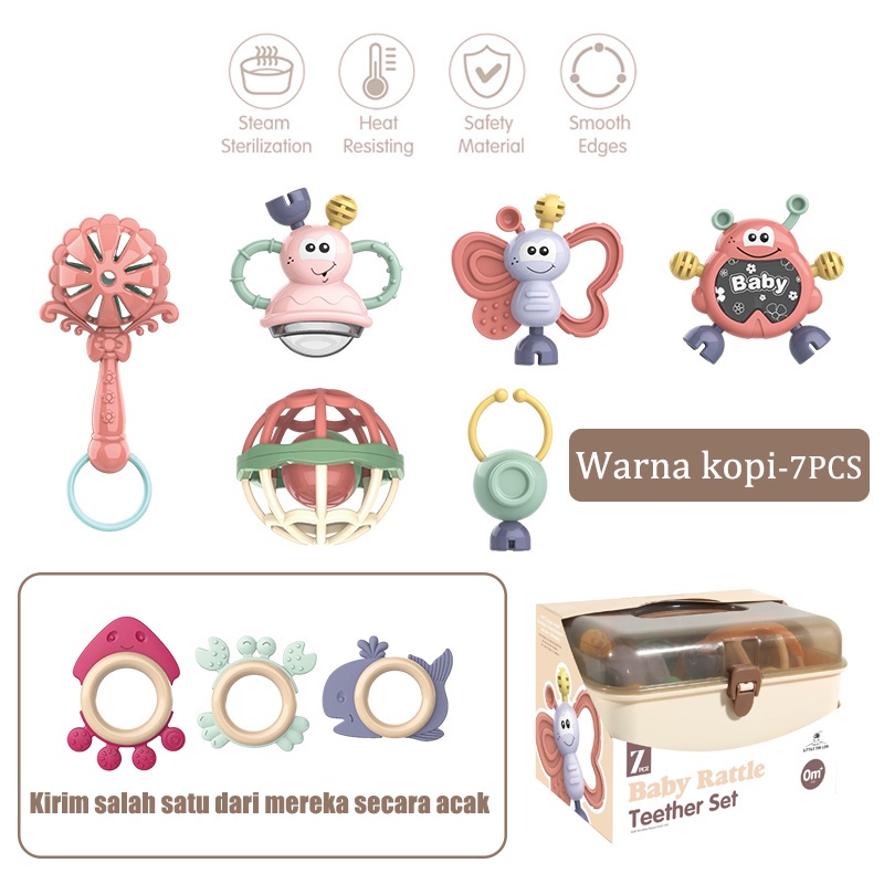 Jual 11 Pcs Mainan Shake Teether Kids Toys Mainan Perkembangan Anak