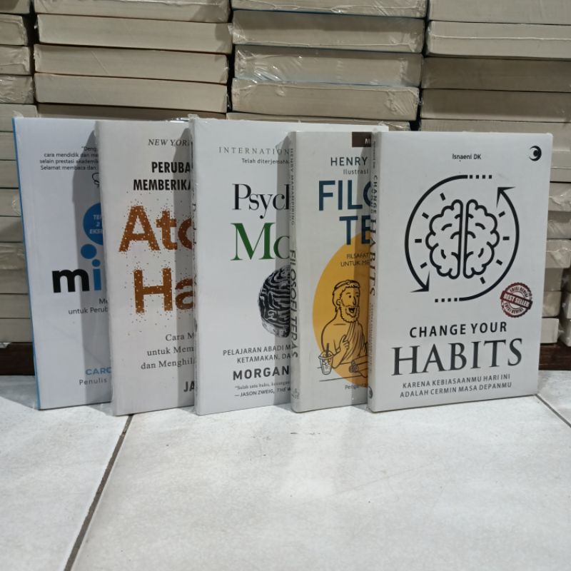 Jual Paket 5 Buku Atomic Habits Mindset The Psychology Of Money