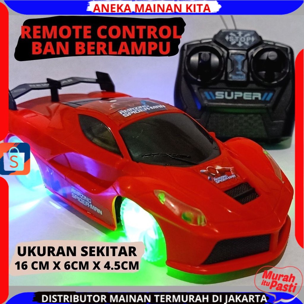 Jual Mobil Remote Control Ban Berlampu Sedan RC Sport Car | Shopee ...