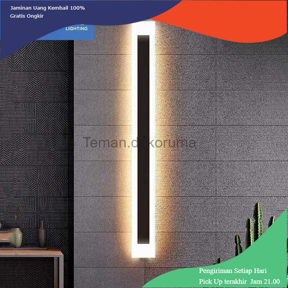 Jual Td Lmp Taffled Lampu Dinding Hias Outdoor Long Strip Led W Cm Warm White Iis