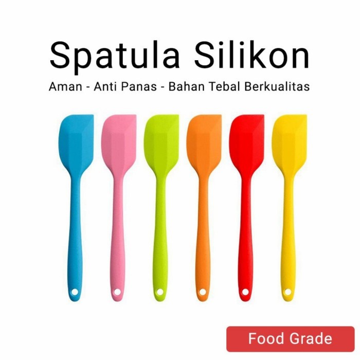 Jual Spatula Masak Silikon / Spatula Silicon Tahan Panas / Spatula