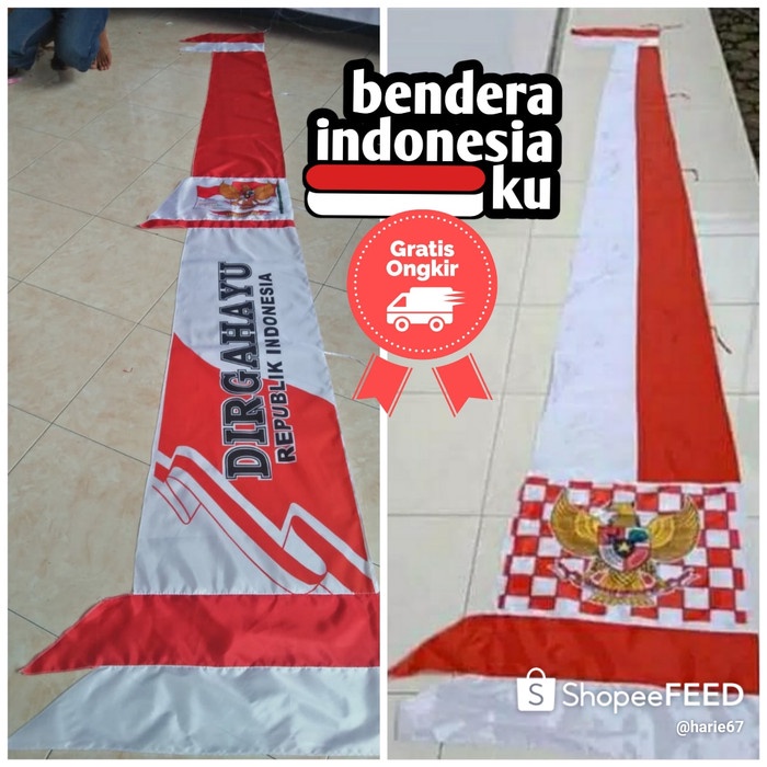 Jual Bendera Umbul Bandir Ukuran Meter Murah Grosir Catur M Shopee Indonesia