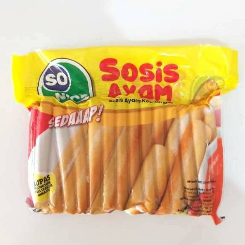 Jual So Nice Sosis Ayam Kg Shopee Indonesia