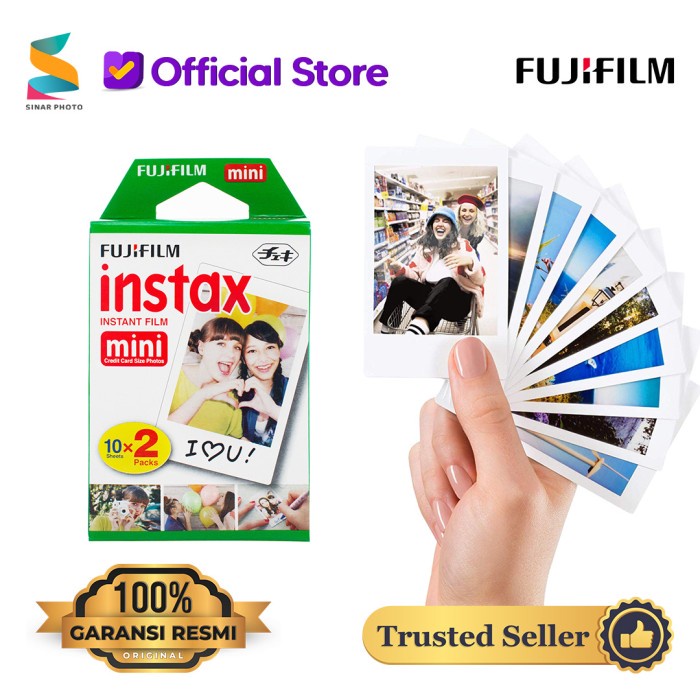 Jual Fuji Film Instax Mini Twin Pack 20 Sheet - Instax Paper Polos isi ...