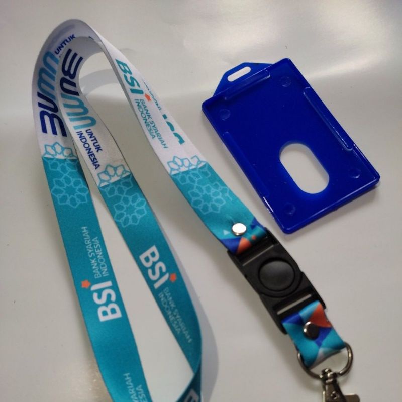 Jual Tali Id Card Bsi Bumn Lanyard Bsi Bank Syariah Indonesia