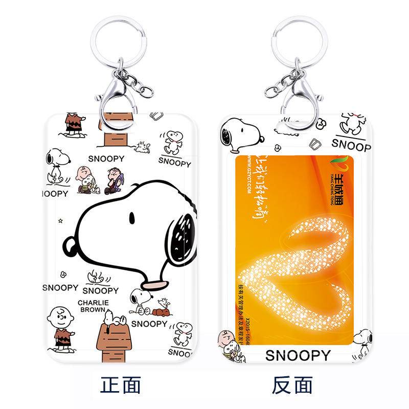 Jual ⭐ MKBK ⭐ Snoopy ID Card Holder Cartoon Card Sleeve Photocard ...