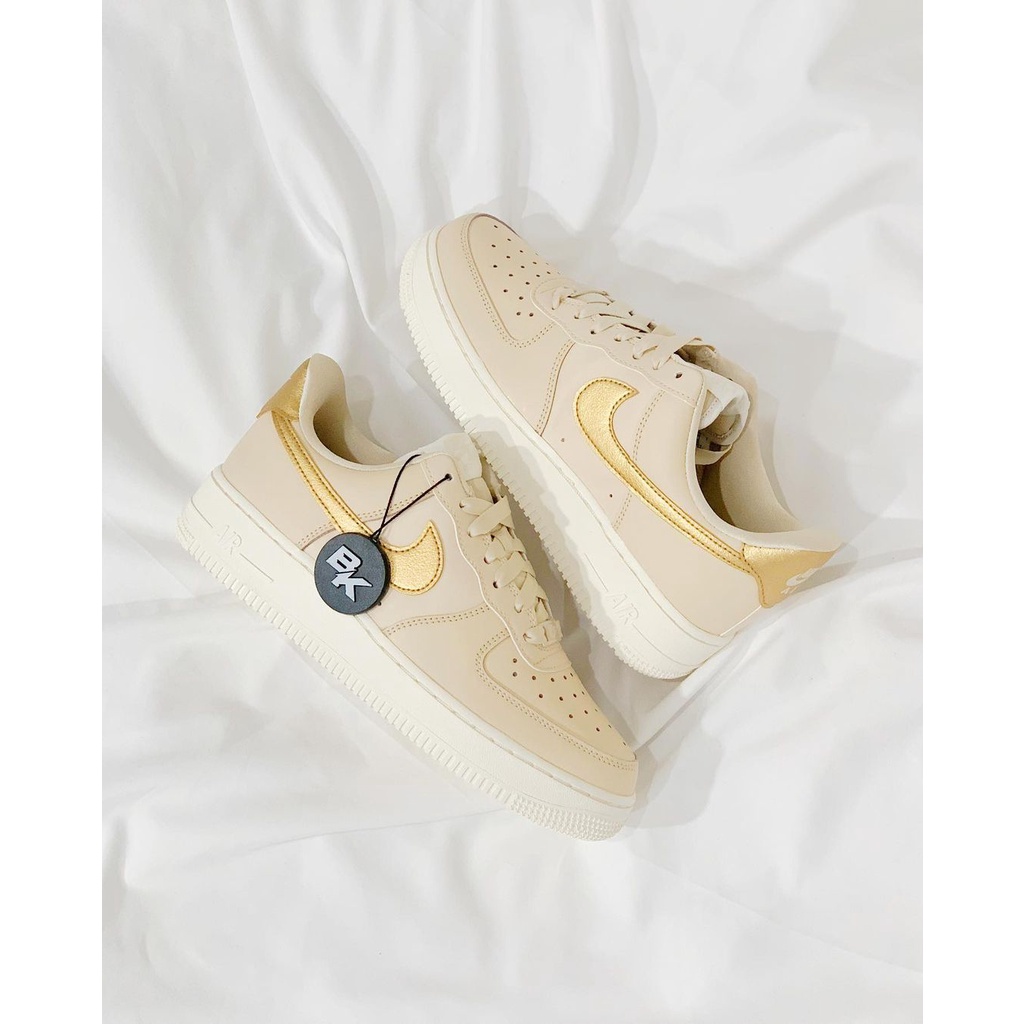 air force ones with gold swoosh