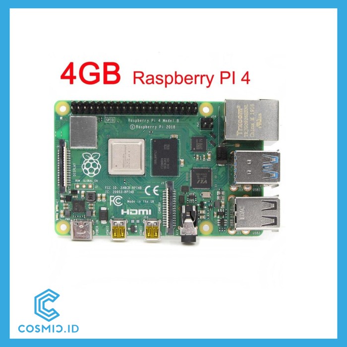 Jual Raspberry Pi 4 RAM 4GB Model B | Shopee Indonesia