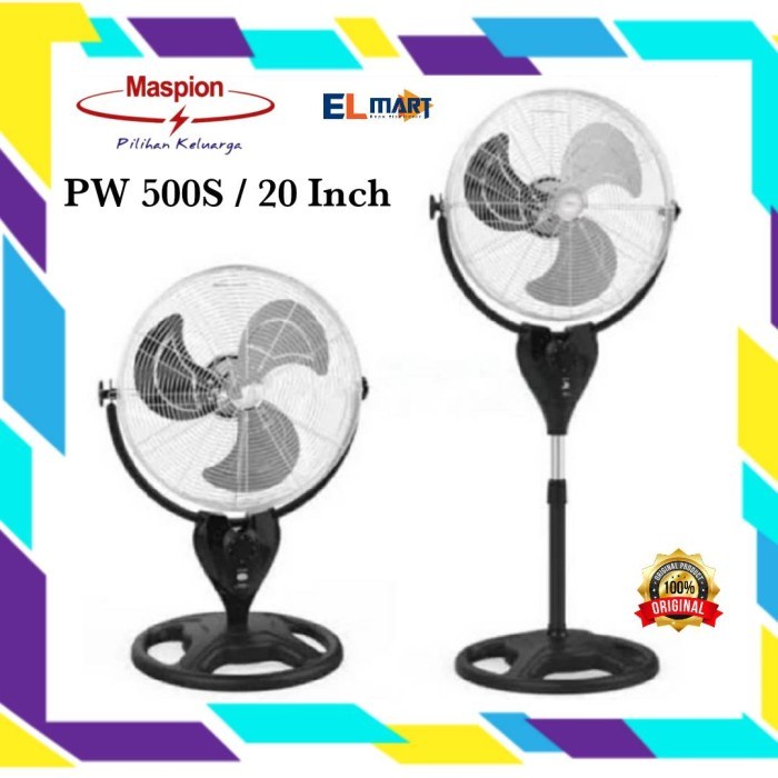 Jual Maspion Kipas Angin Berdiri 20 inch PW 500S 500 S Power Fan