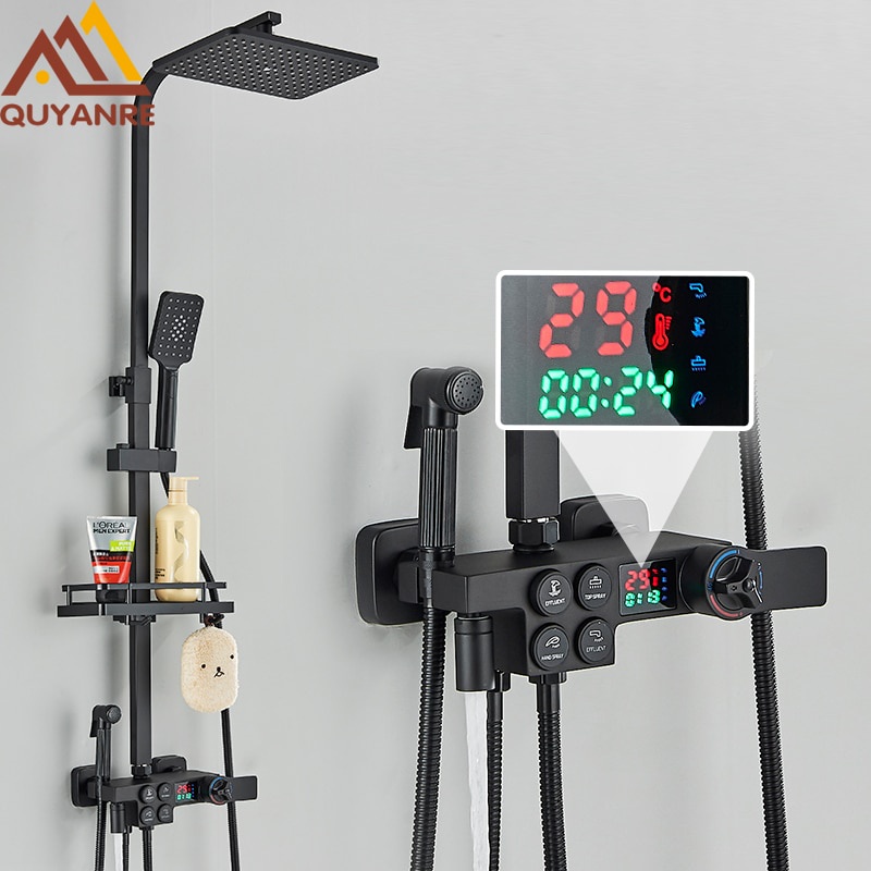 Jual 2023 Smart Set Shower Kamar Mandi Digital Display Thermostatic ...