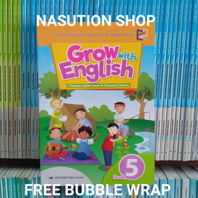 Jual Buku Grow With English Kelas 1 2 3 4 5 6 SD Erlangga - Book ...