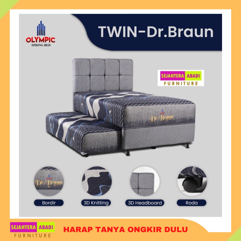 Jual Olympic Springbed 2in1 Twin Sorong Anak 120x200 Premium Series ...