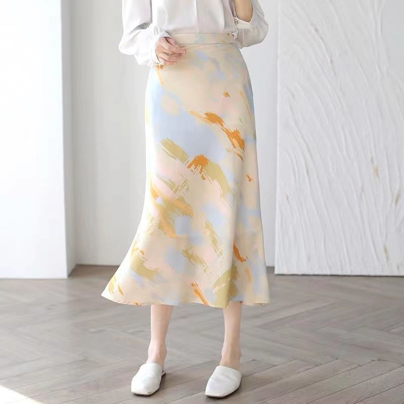 Vintage 3D Polka Dot Wrap Skirt – High Waist A-Line Midi Skirt For Women | Retro & Flowy