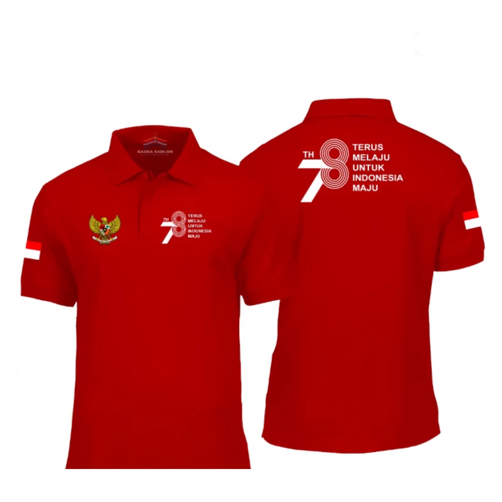 Jual Polo Shirt Hut Ri Ke 78 Kaos Polo Panitia 17 Agustus Kaos Polo Dirgahayu Republik 9971