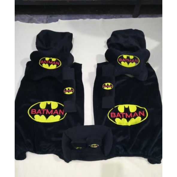 Jual Sarung Jok Bantal Mobil Batman 5in1 Model Rompi Universal | Shopee ...