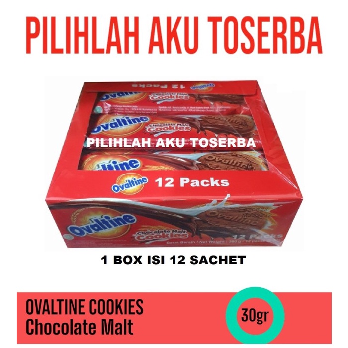 Jual Biskuit Ovaltine Chocolate Malt Cookies Gr Harga Box Shopee Indonesia