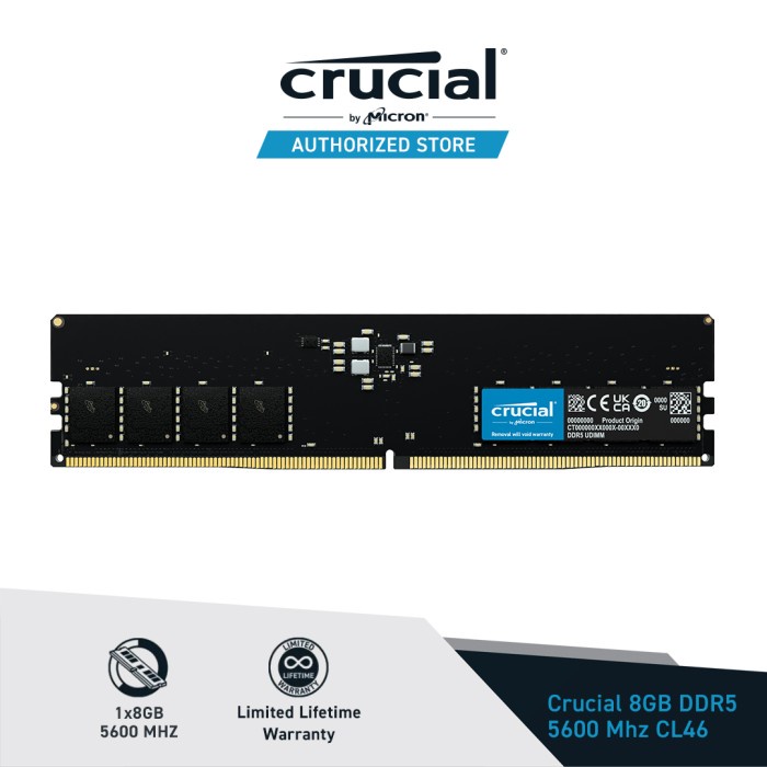 Jual Crucial Memory Ram PC DDR5 5600 UDIMM CL46 PC5-44800 | Shopee ...