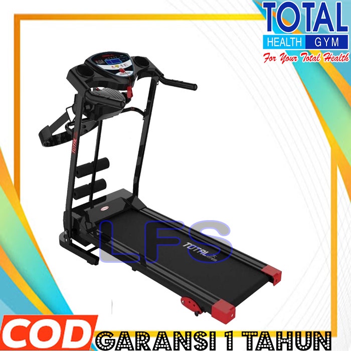 Jual Alat Fitness Total Fitnes Treadmill Elektrik 1,5 HP 3 Fungsi TL ...