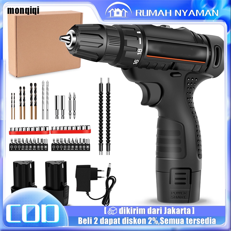 Jual Mesin Bor Cordless/Bor Baterai/ Bor Listrik/Beton Besi Kayu Dengan ...