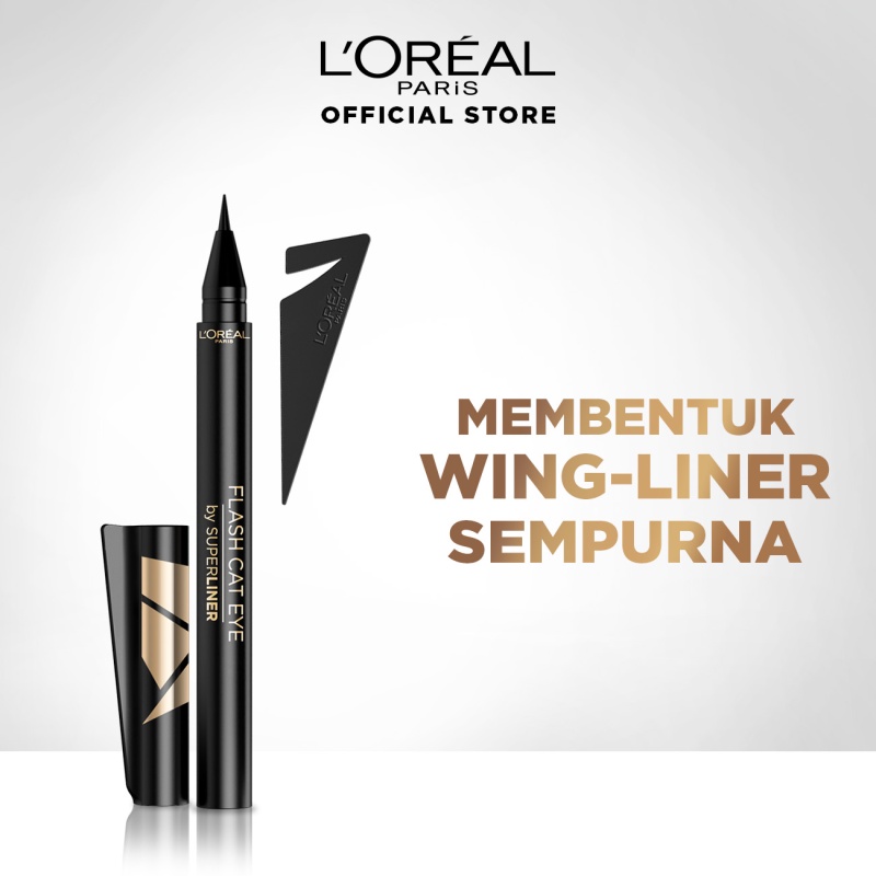 Jual L'Oreal Paris Eyeliner Flash Cat Eyes Make Up 0.6ml Shopee