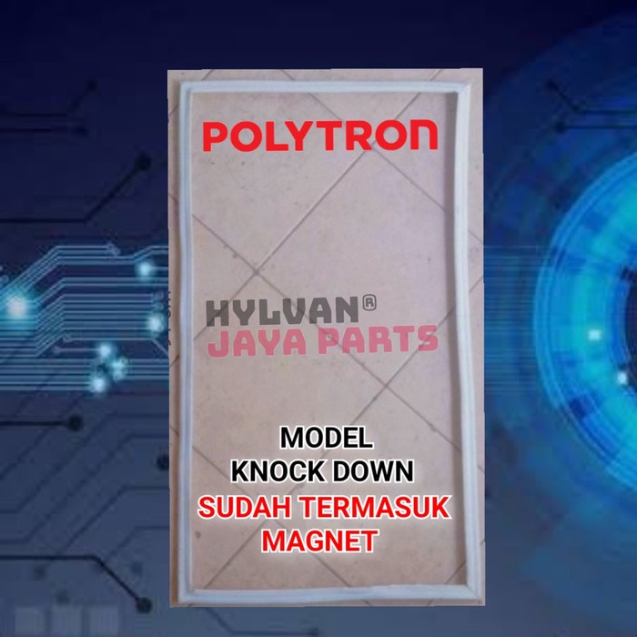 Jual gasket karet pintu bawah kulkas polytron knockdown 49 x 81 cm