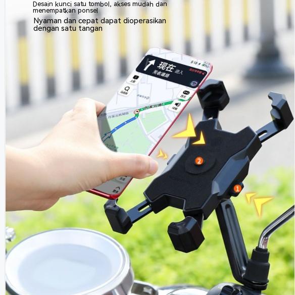 Jual holder hp sepeda motor /Stand Phone Holder Motor/Bicycle Holder Hp ...