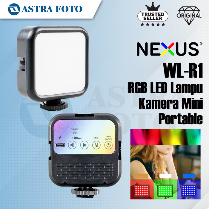 Jual Nexus WL-R1 RGB LED Lampu Kamera Mini Portable Photo Video Light ...