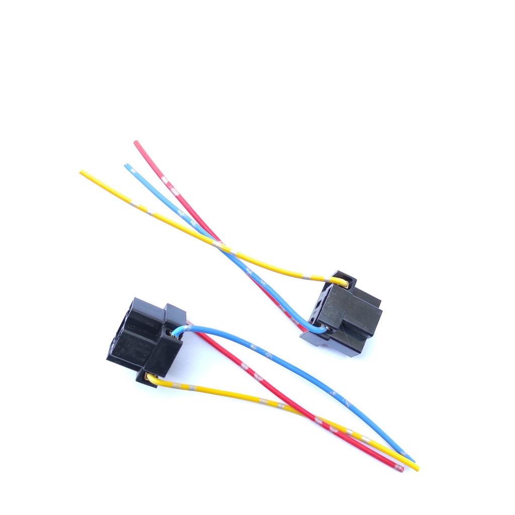 Jual Fiting Lampu H4 Soket Socket HS1 Bohlam Motor Mobil 3 Kabel Awet ...