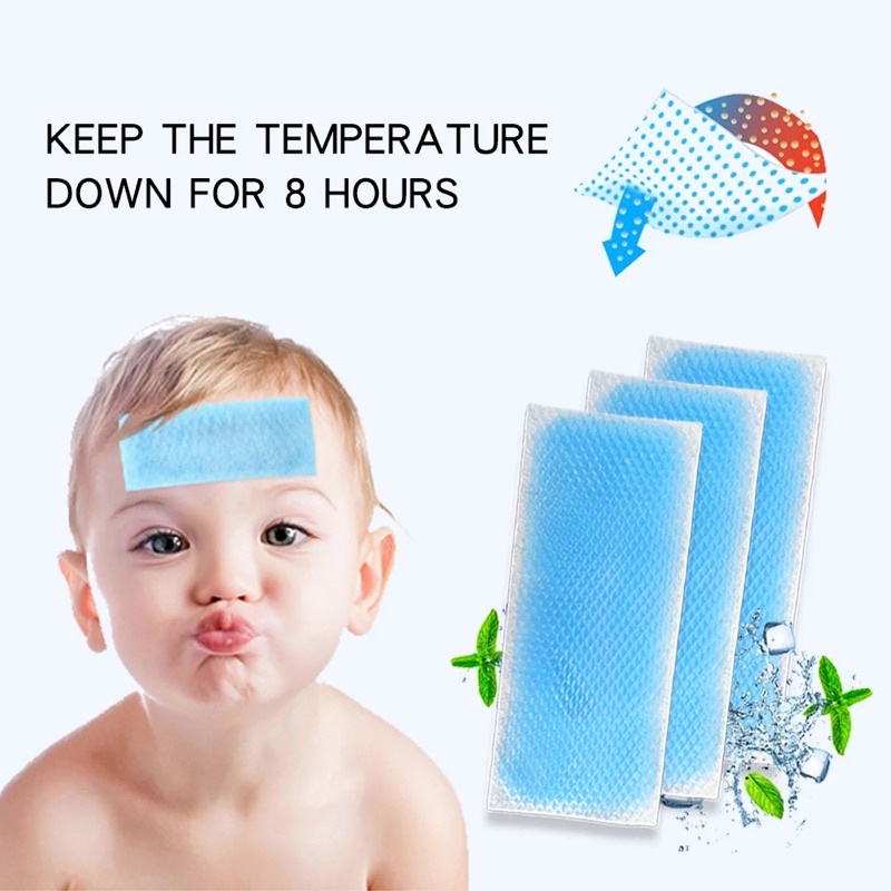 Jual COOLING GEL PATCH Kompres Demam Fever Patch / Cooling Gel Fever