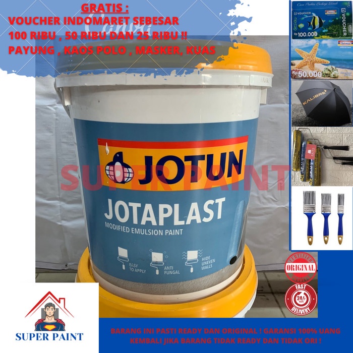 Jual Cat Tembok Jotun Jotaplast Putih Asli Pabrik Ukuran 25kg Pail Shopee Indonesia 7093