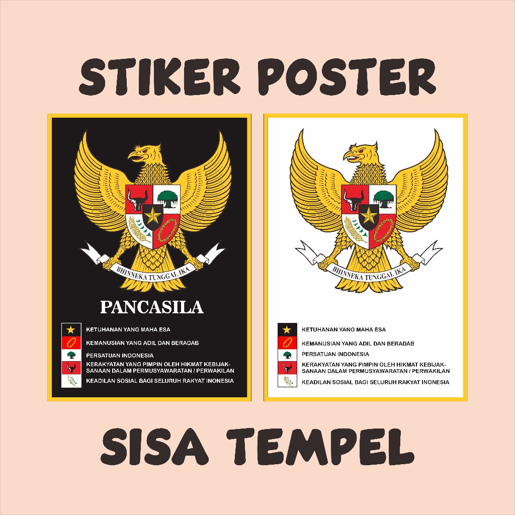 Jual POster Garuda Pancasila Hitam Putih | Shopee Indonesia