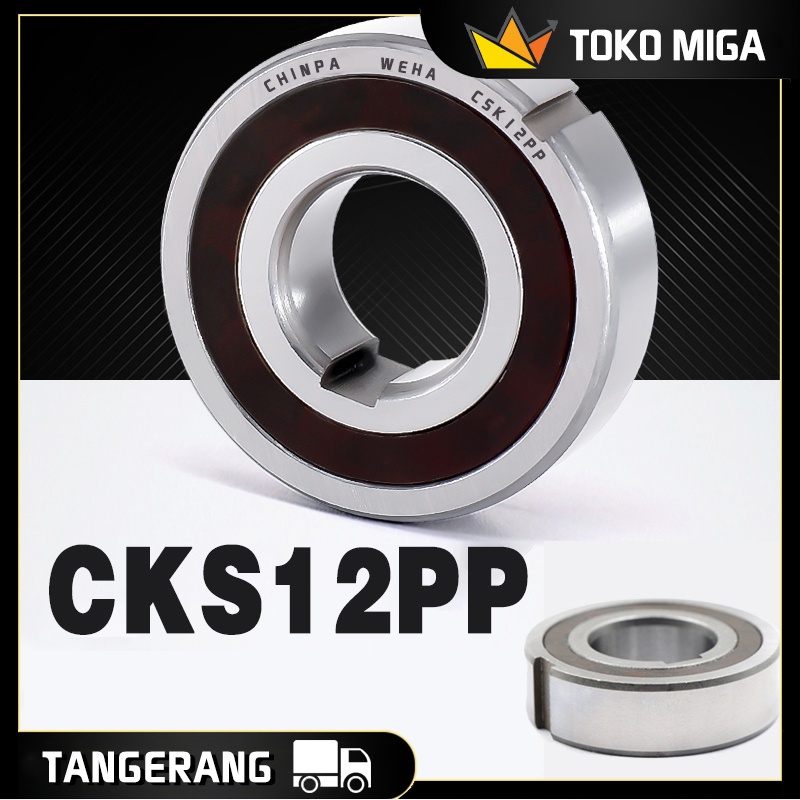 Jual Dual Keyway Bearing One Way Bearing CSK12PP 12 x 32 x 10mm ...