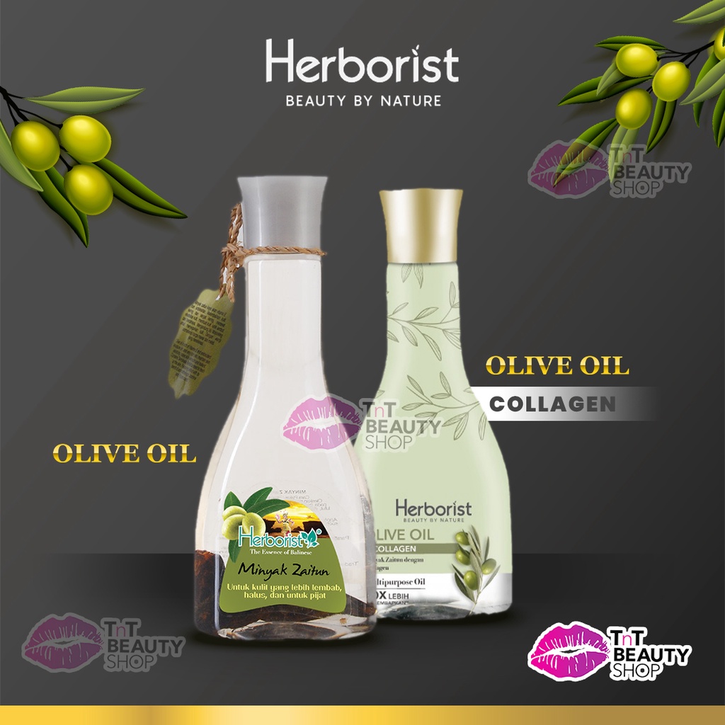 Jual HERBORIST Olive Oil Collagen 150ml / Minyak Zaitun 75ml / Minyak
