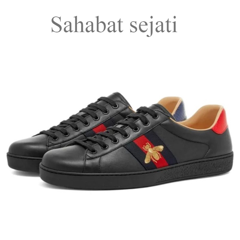 Gucci black ace fashion bee sneakers