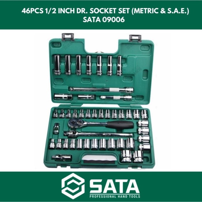 Jual Sata Kunci Socket Set Pcs Inch Metric Inch Sae