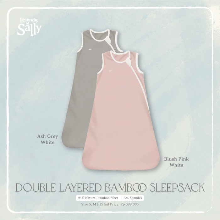 Jual Double Layer Bamboo Sleepsack Friends of Sally Shopee Indonesia