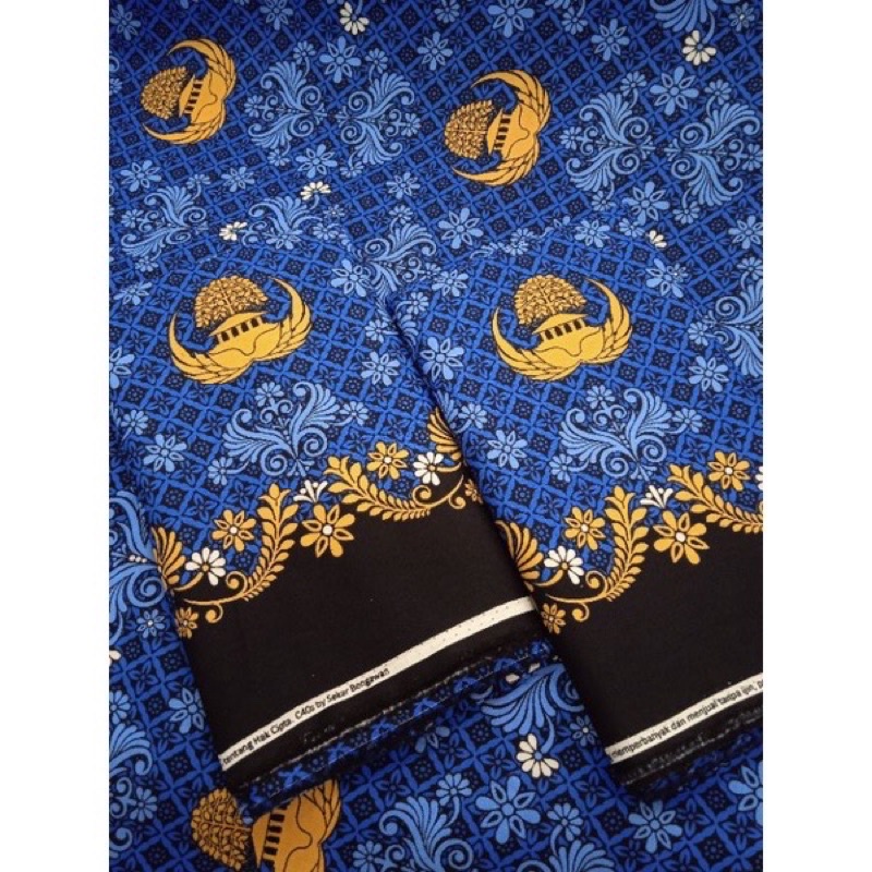 Jual KAIN RESMI KORPRI -KAIN BATIK PNS DOUBLE BORDER 50s 40s- KORPRI