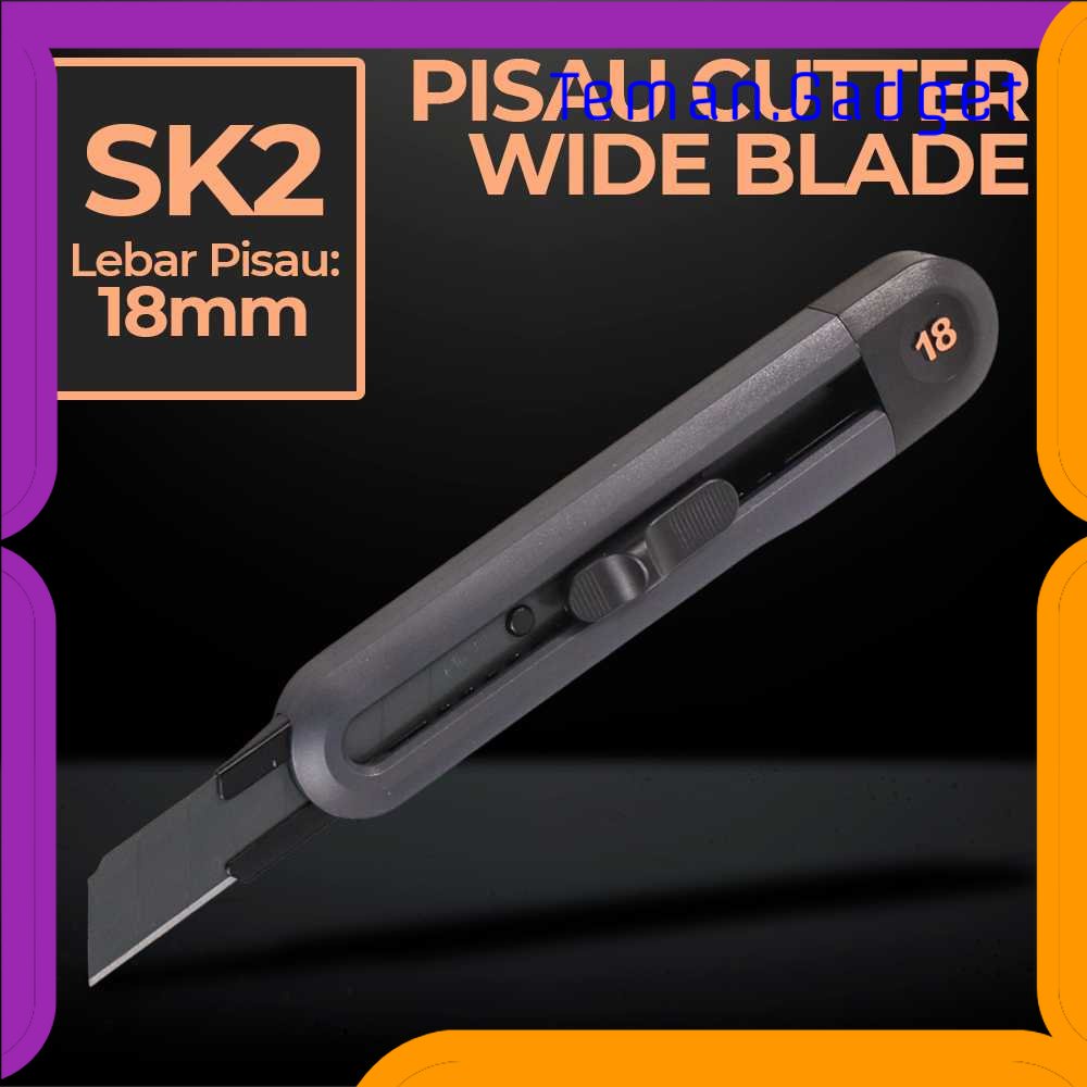Jual TG ATK Deli Pisau Cutter Wide Blade SK2 18 mm HT4018 Shopee