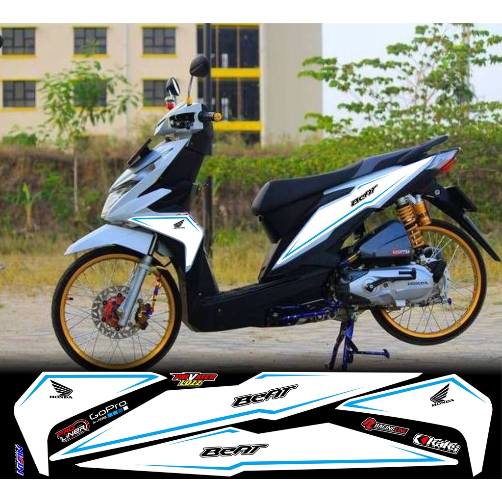 Jual JUAL STICKER (COD) STRIPING STICKER VARIASI HONDA BEAT NEW/VARIASI ...