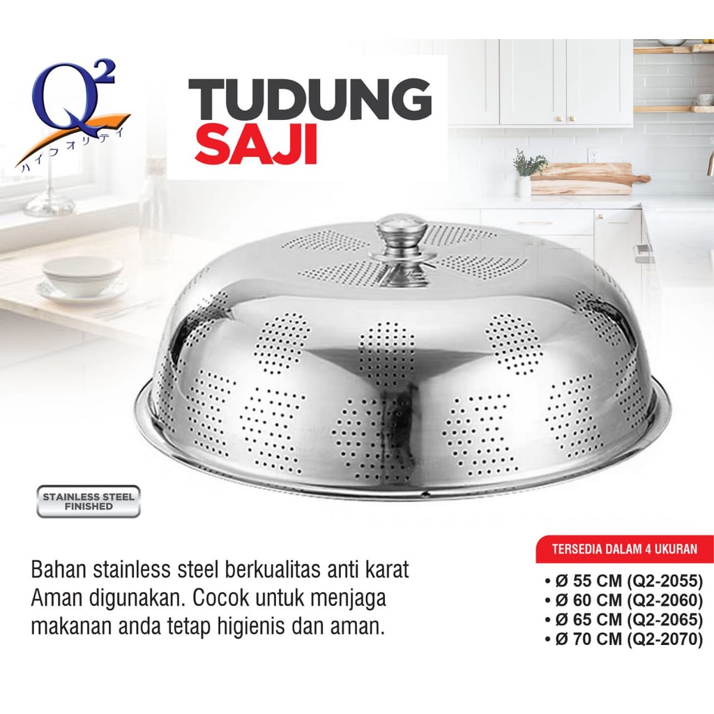 Food Cover Stainless Steel 35CM / 40CM Penutup Makanan / Tudung Saji /  Tudung Saji Moden japan EU 35 CM