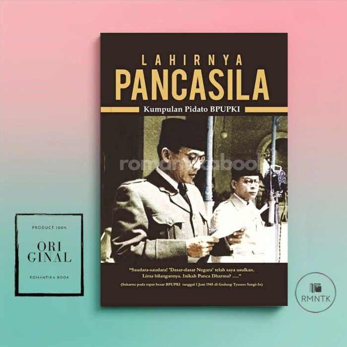 Jual Buku Lahirnya Pancasila: Kumpulan Pidato BPUPKI - Ir. Sukarno ...