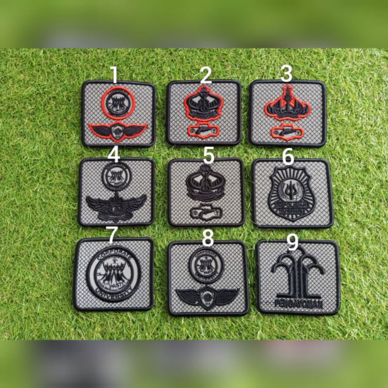 Jual Bordir BADGE TACTICAL KEMENKUMHAM ECERAN Nama, Lokasi UPT, Pangkat