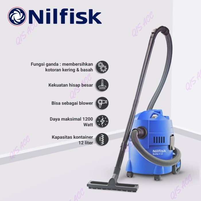 Jual NILFISK Buddy II Vacuum Cleaner 12Ltr Penghisap Debu KeringBasah ...