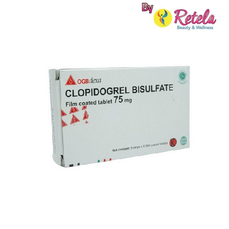Jual CLOPIDOGREL 75MG 1 STRIP 6 TABLET Shopee Indonesia