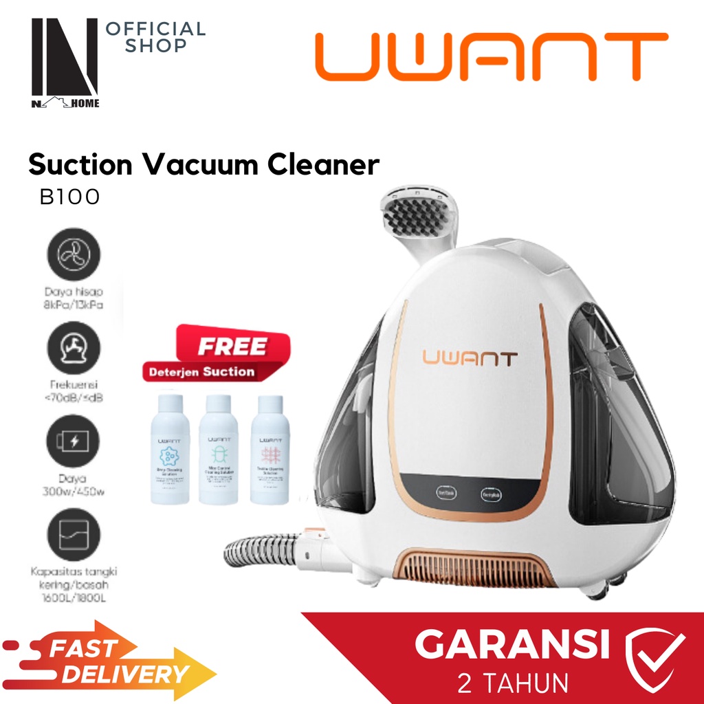 Jual UWANT Vacuum Cleaner Suction Wet 12Kpa B100 Mesin Pembersih ...