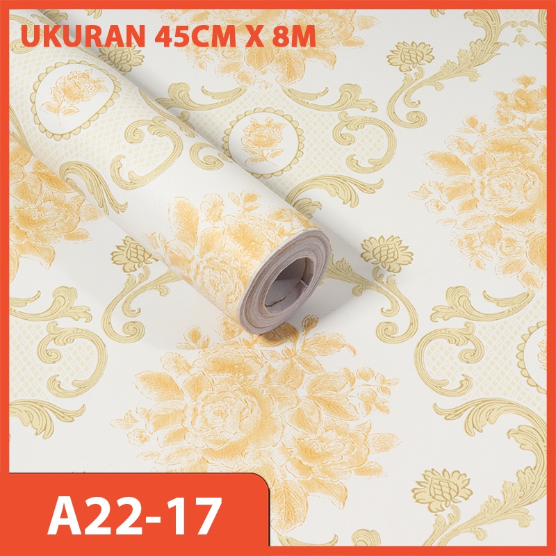 Jual Wallpaper Sticker Roll 8 meter x 45cm Wallsticker Dinding Premium