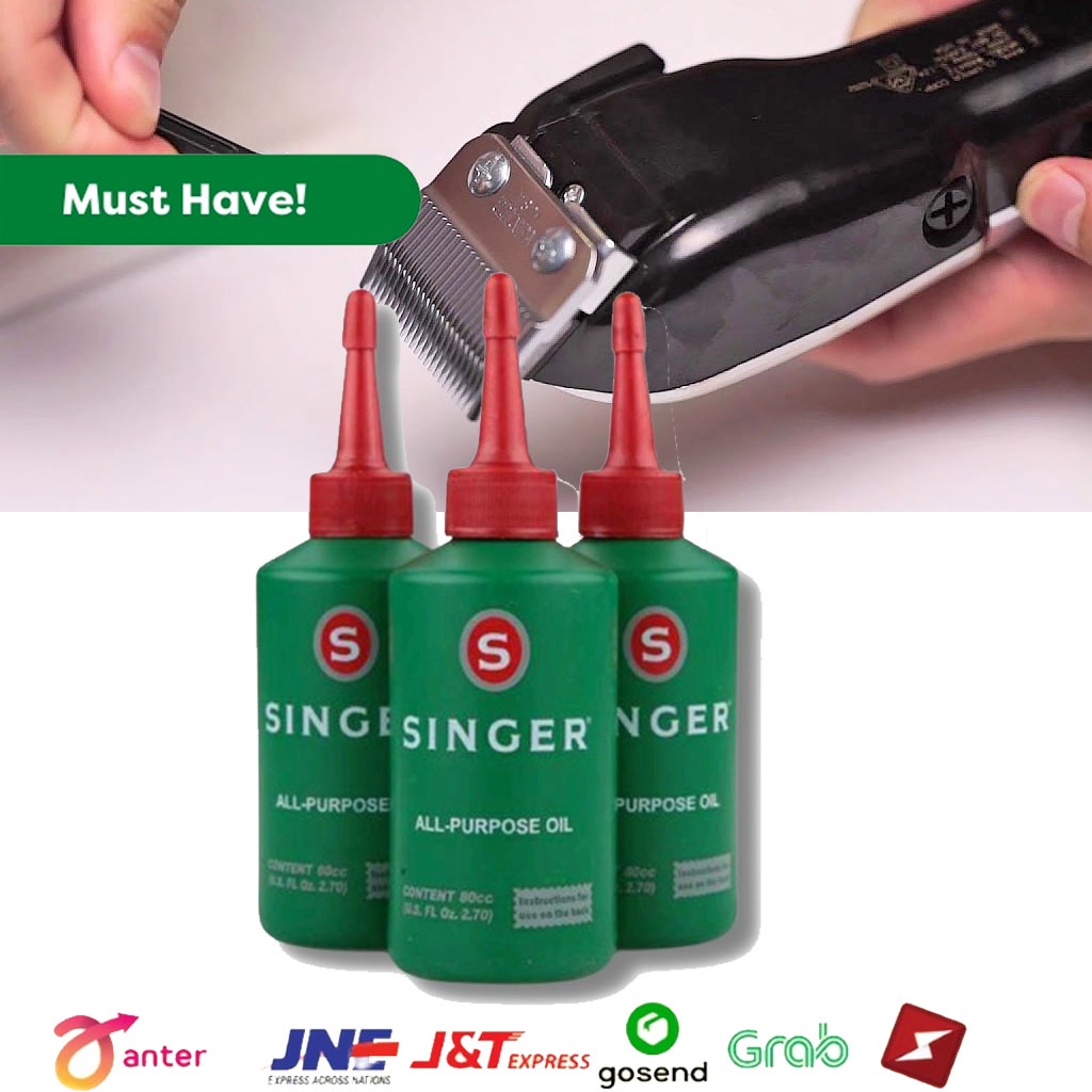 Jual SINGER CLIPPER OIL 80ML Minyak mesin alat cukur | Shopee Indonesia